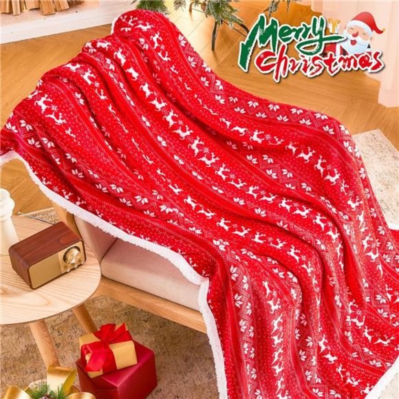 Winter Wonderland Sherpa Throw - Picture 3 of 6